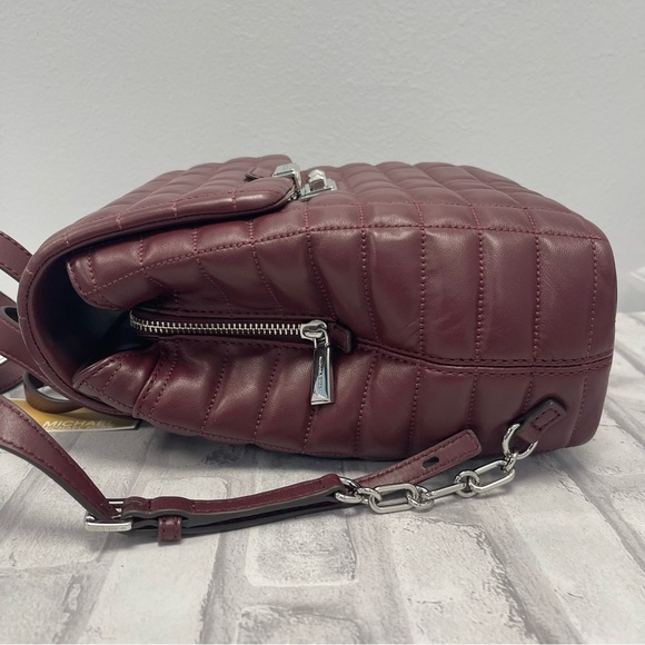 MICHAEL Michael Kors Tribeca Small Quilted Leather Backpack in Oxblood - NWT main image 7